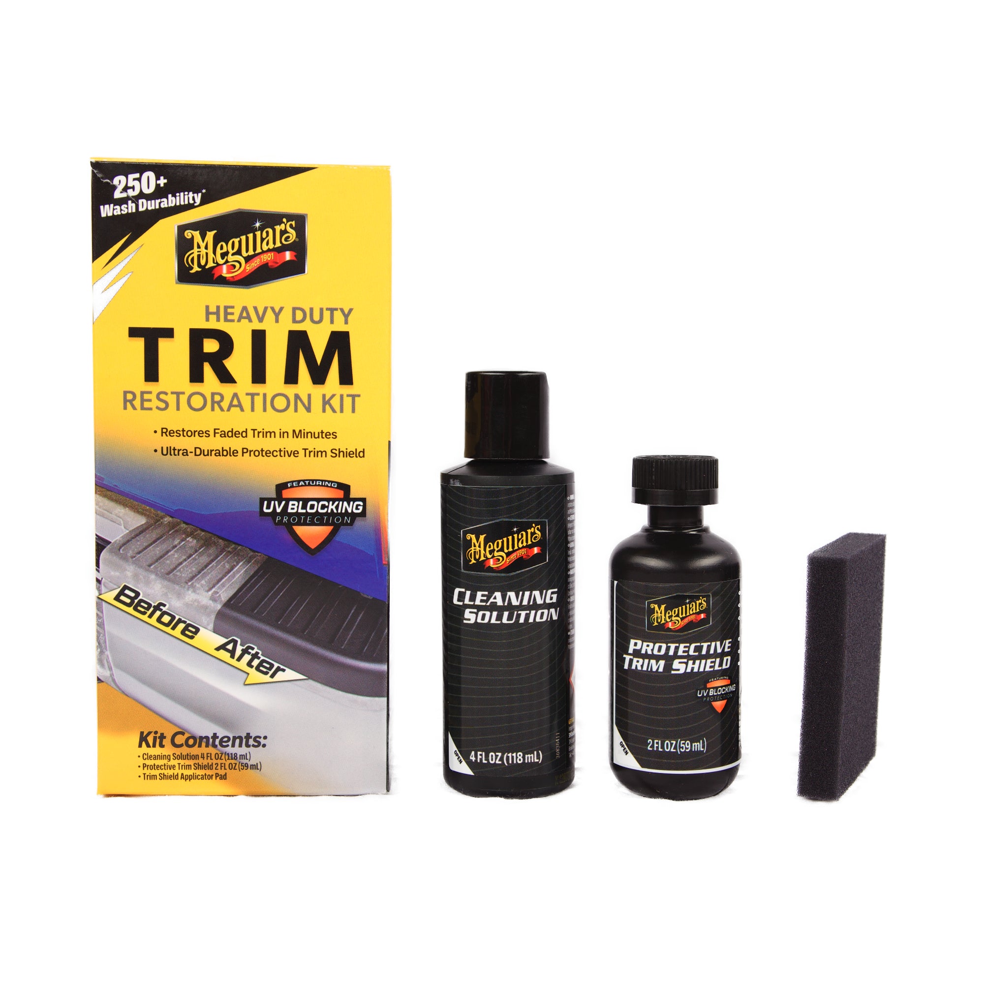 Meguiars Heavy Duty Trim Restoration Kit Plastförnyare Set