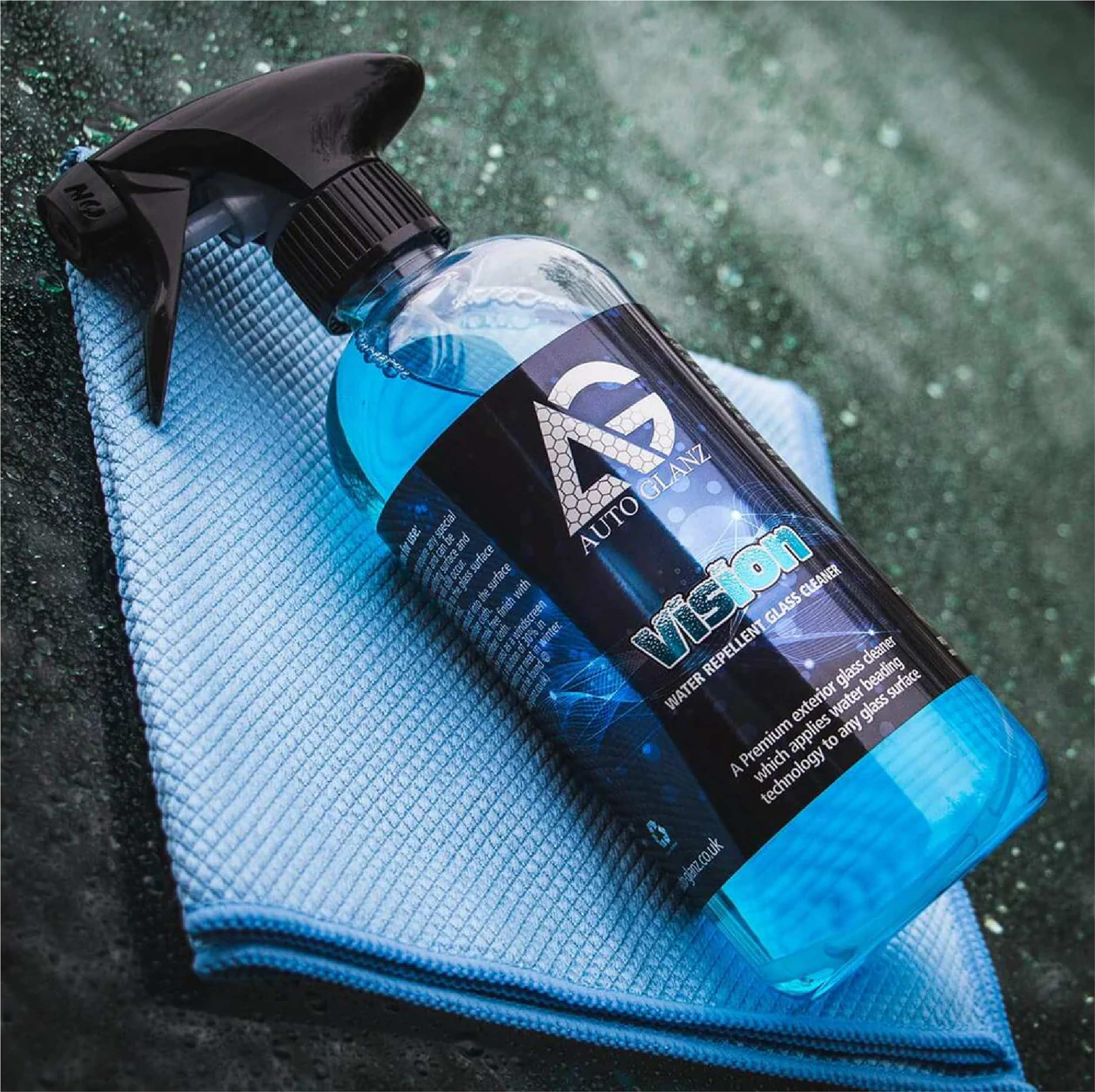 Auto Glanz Vision Glasrens Med Forsegling