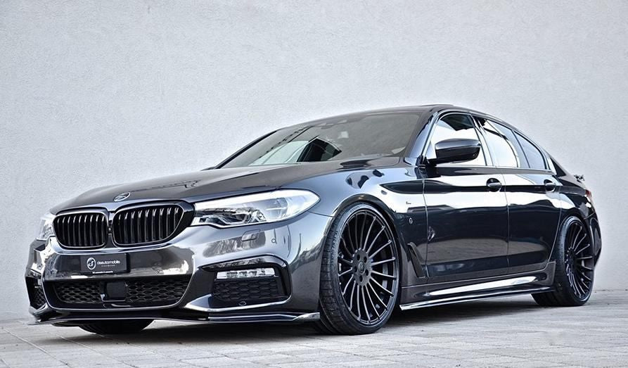 BMW 5-serie på sorte alufælge