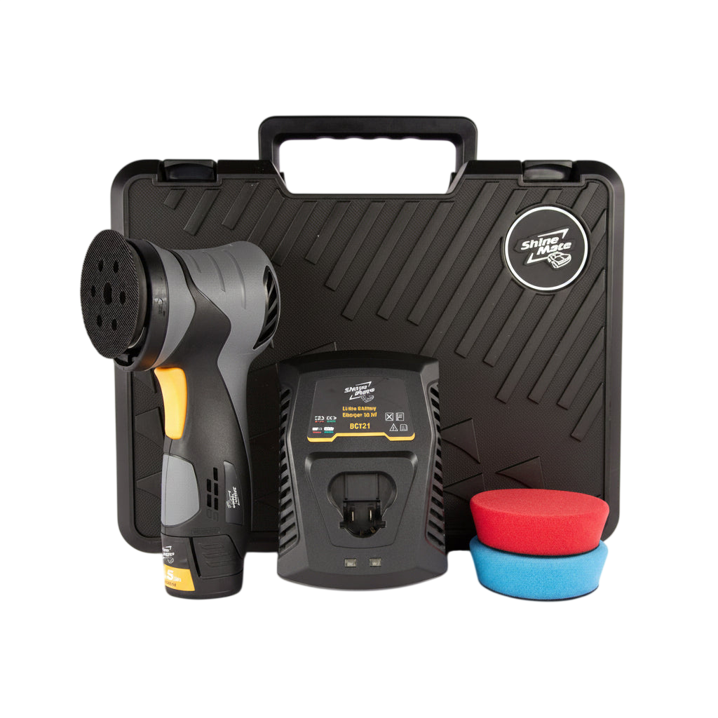 Shinemate EB212 Batteri Dual Action Polermaskine med 12 mm slag (Kit)