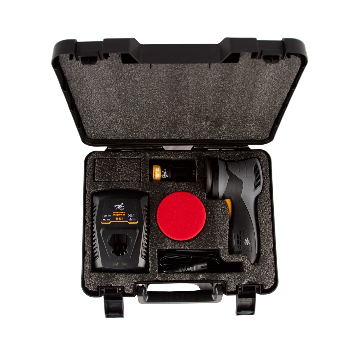 Shinemate EB212 Batteri Dual Action Polermaskine med 12 mm udsving (Kit)
