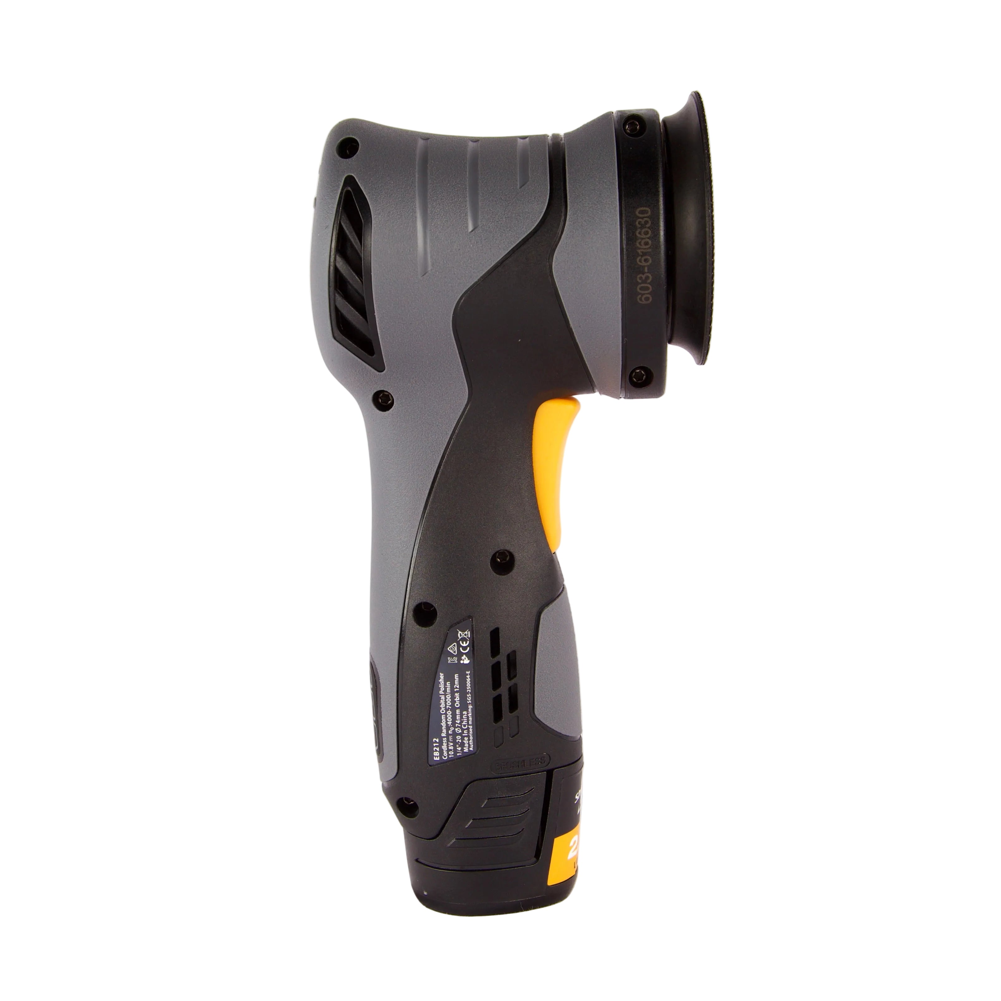 Shinemate EB212 Batteri Dual Action Polermaskin med 12 mm slag
