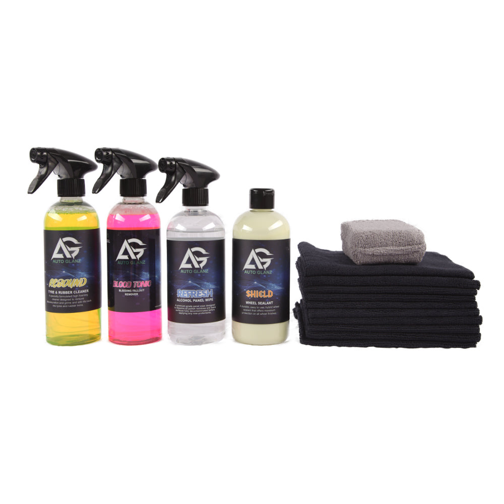 Rengörings- och förseglingspakete för fälgar