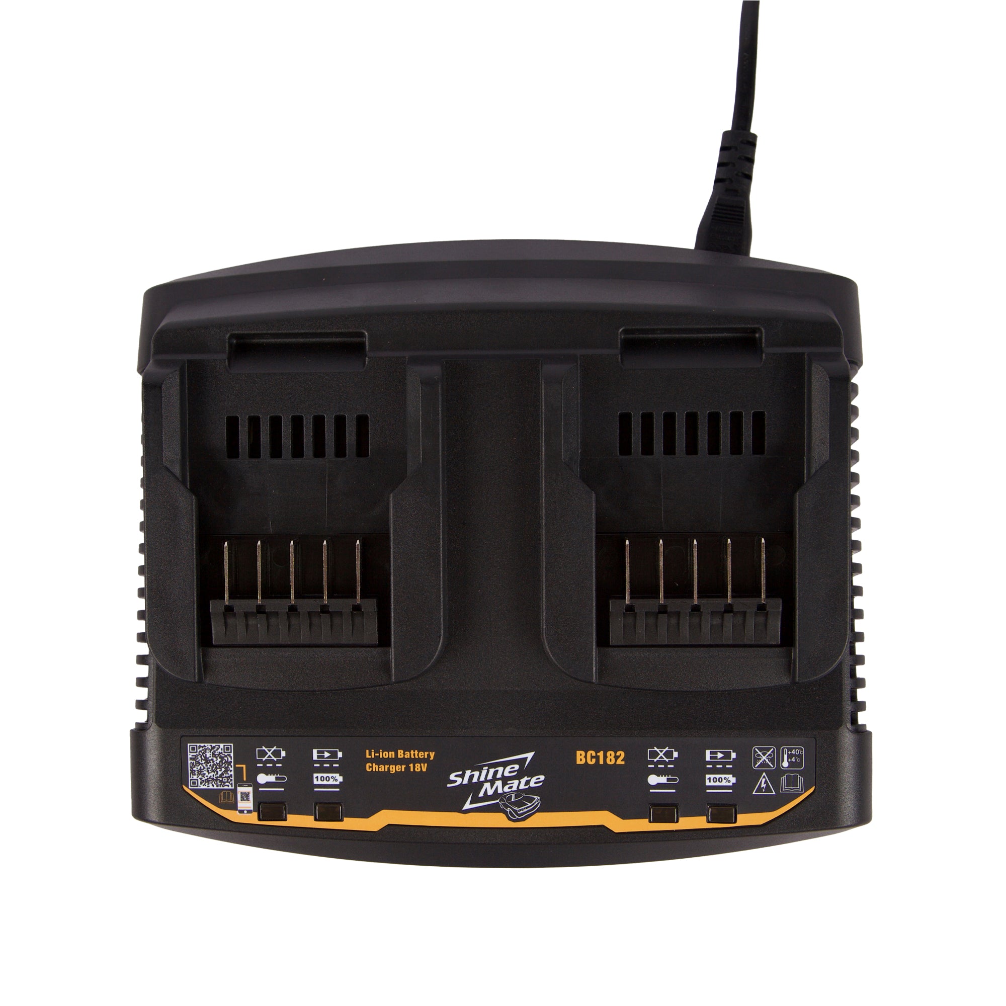 Shinemate Dobbelt Hurtiglader til 18v Batterier