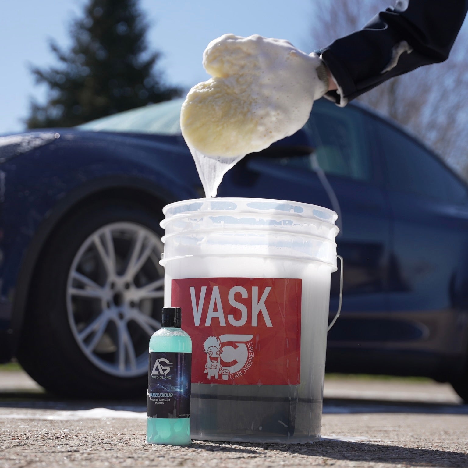 500 ml Bubblicious Shampoo + Lambswool Wash Mitt V2