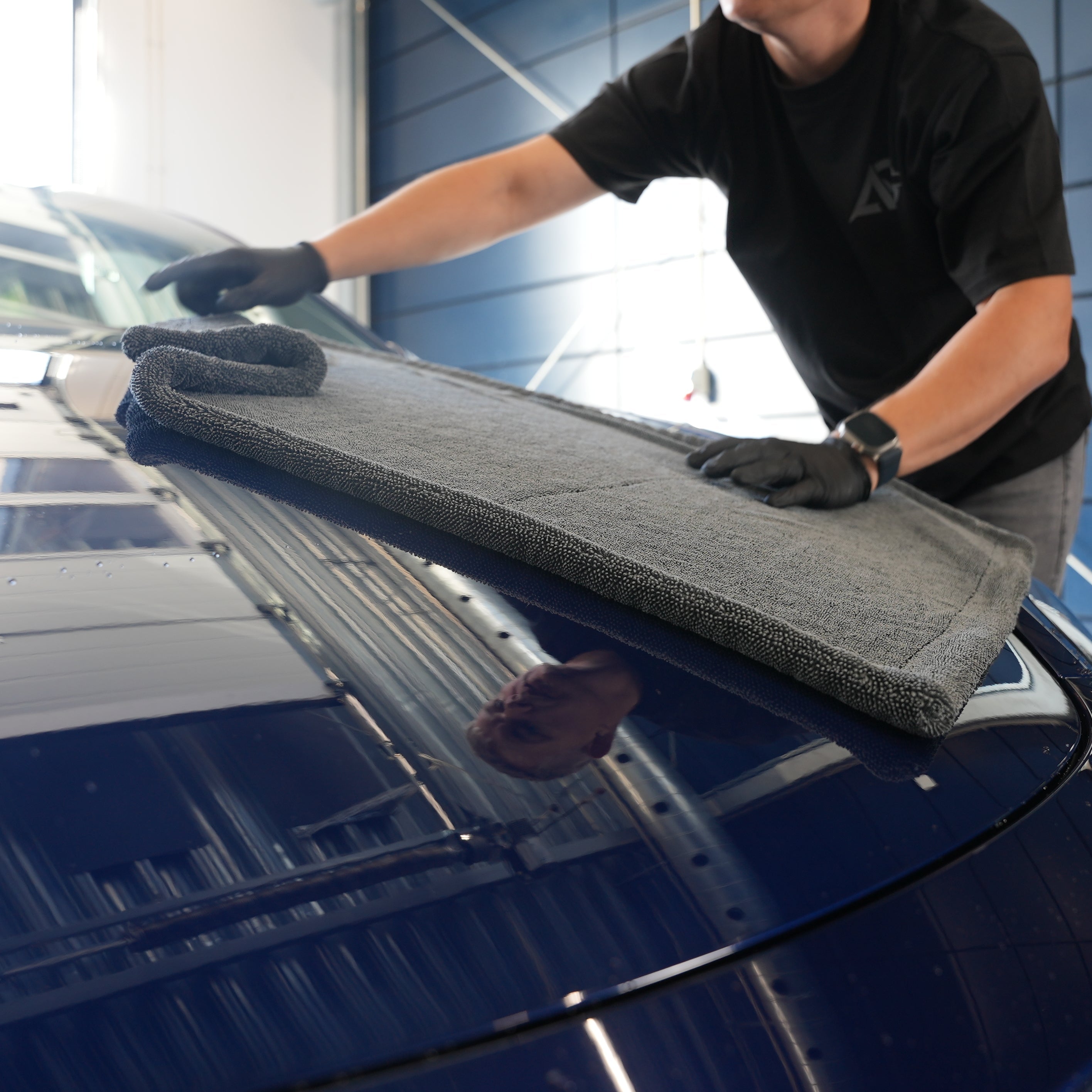 Auto Glanz Double Twist Microfiber Handduk (90x60 cm) (1200 GSM)